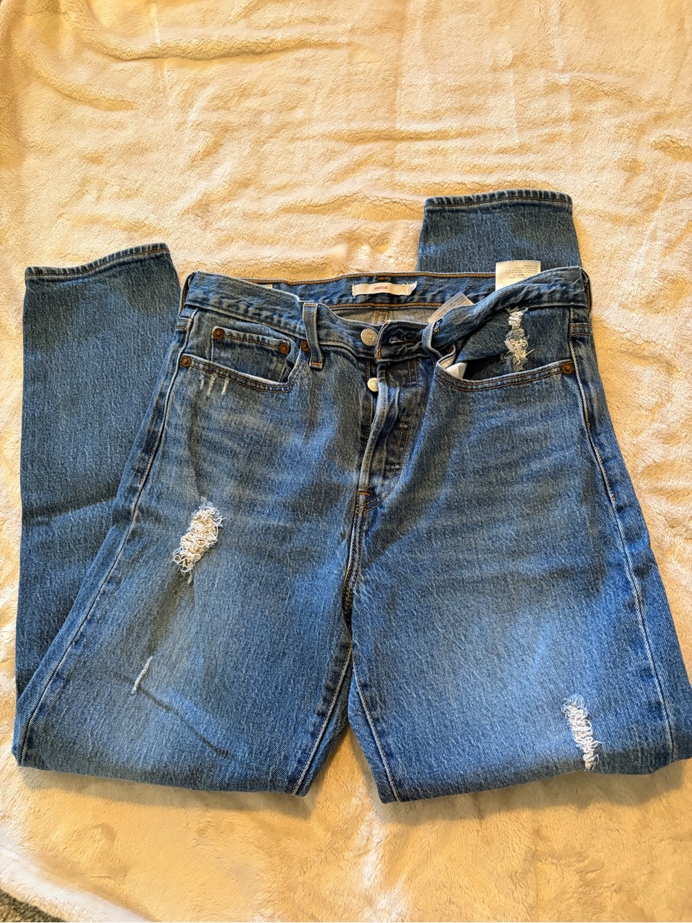 Levi’s button fly wedgie jeans